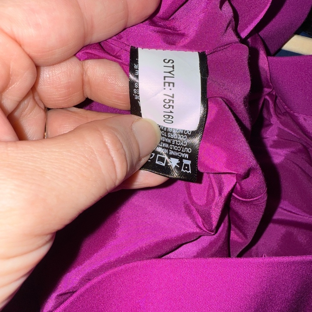 RW&CO Stretch Women's Pencil Skirt in Rich Purple Size 00 Business Casual - Picture 4 of 10